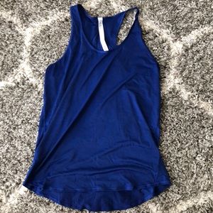 Lululemon Essential Pleated Blue Tank (Size 6)